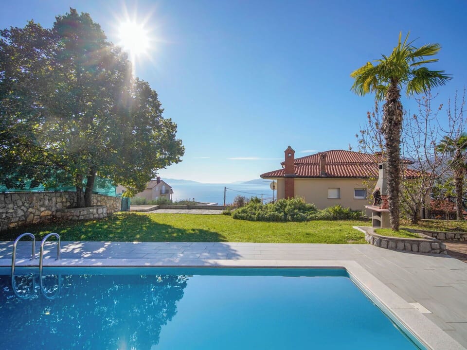 Blue, Swimming Pool, Residential Area, Resort, Eco Hotel, Estate, Flagstone, Villa, Shade, Landscaping