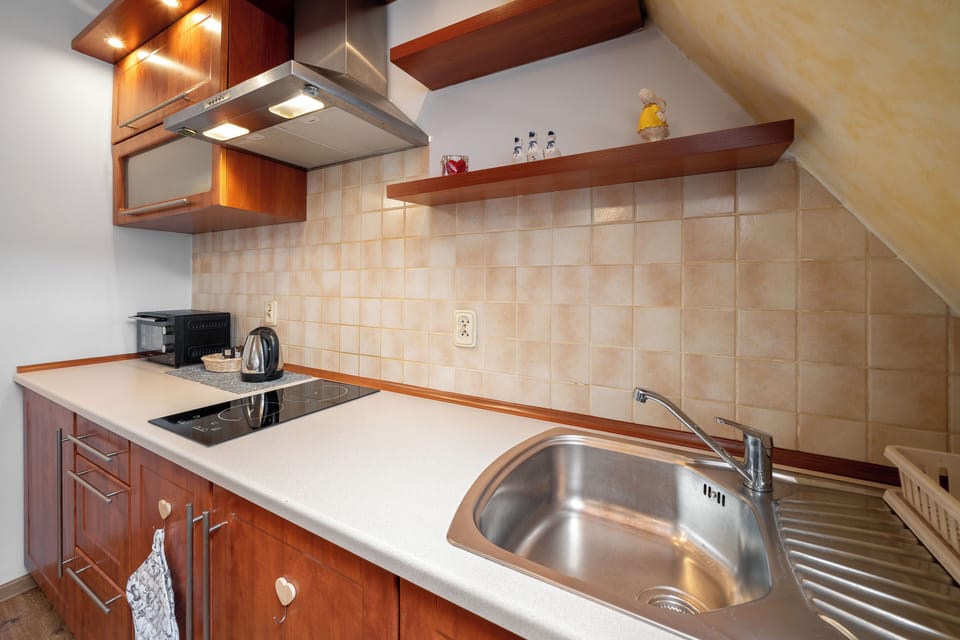 Studio Suite, Balcony | Private kitchenette | Coffee/tea maker, electric kettle
