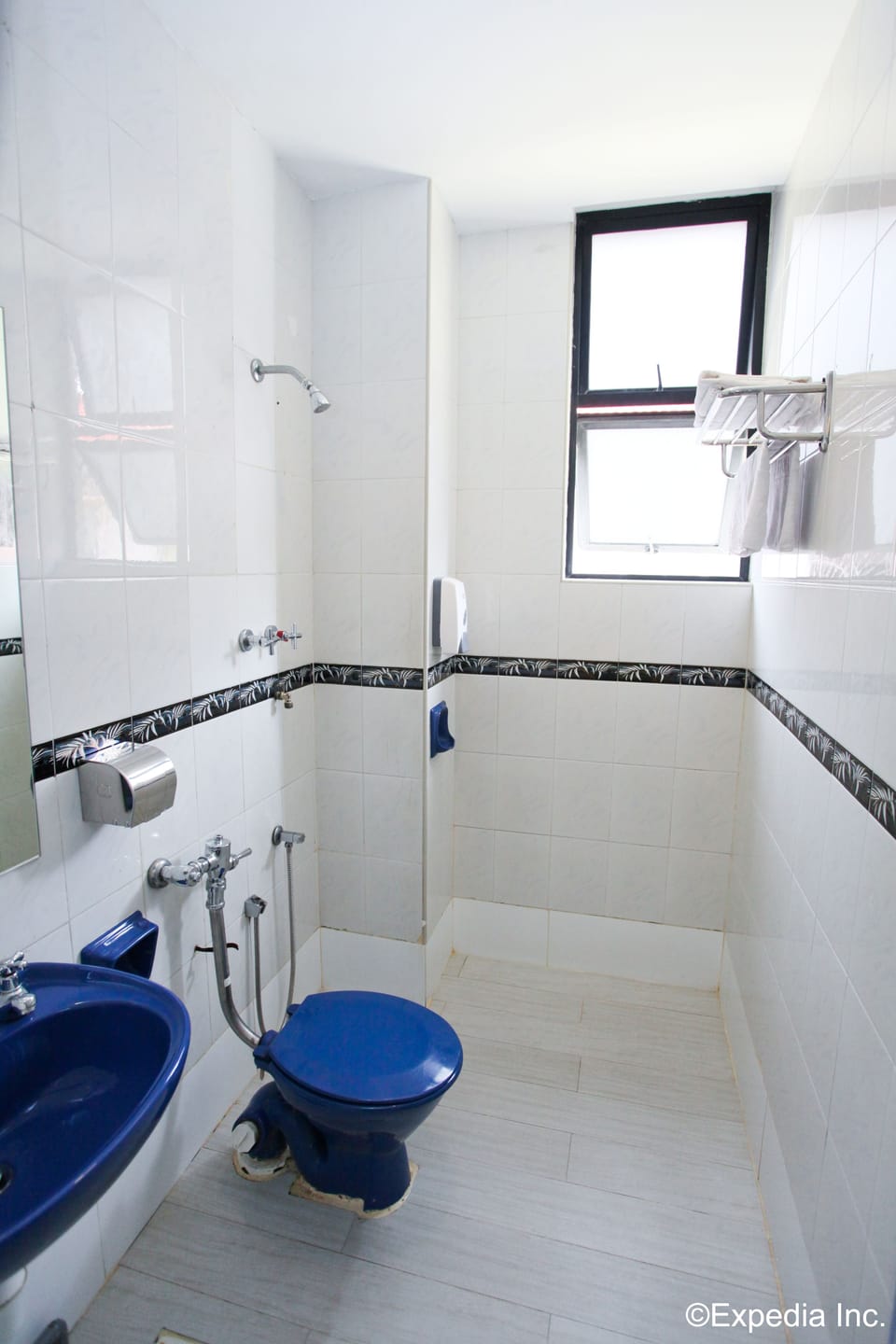 Shower, hair dryer (on request), towels