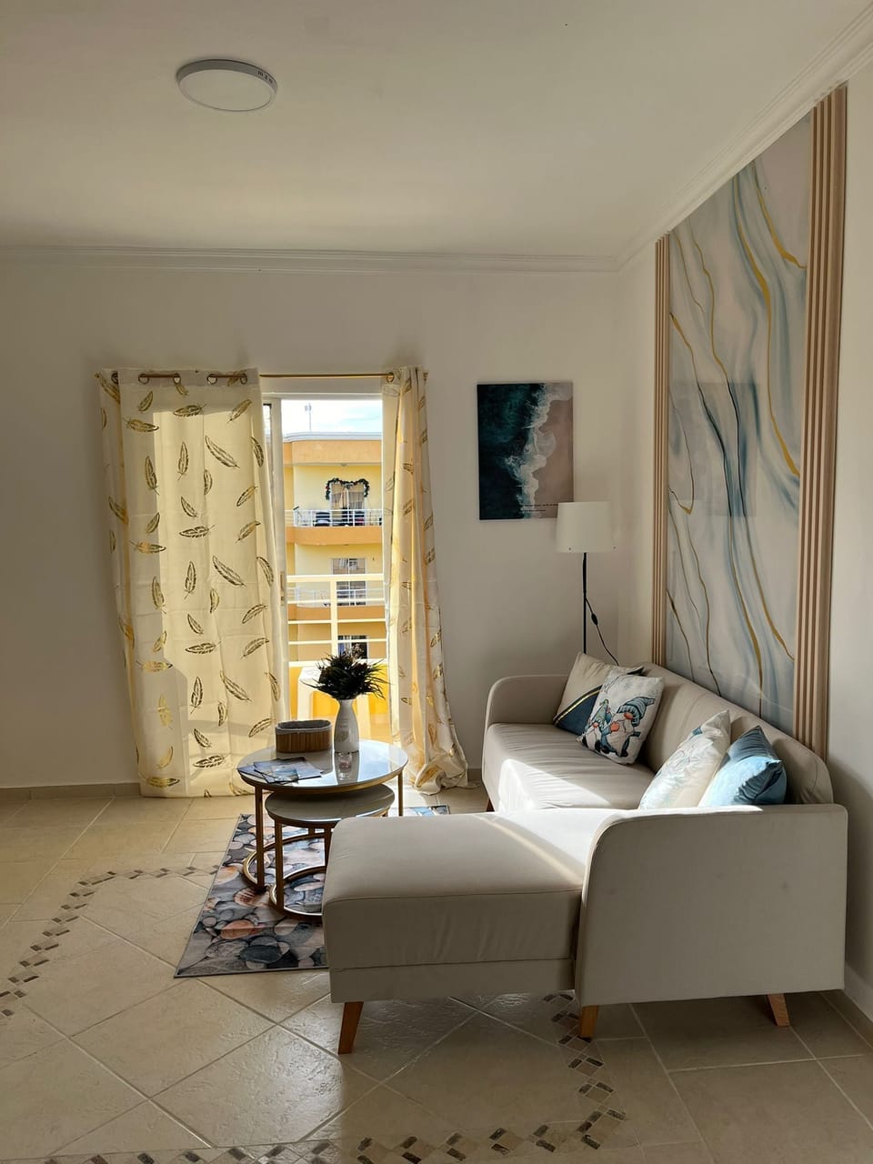 Apartment, Balcony, Pool View | Living area