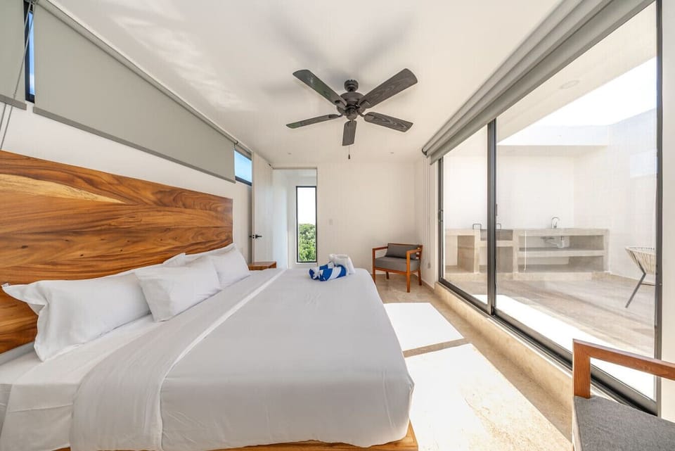 Wake up refreshed in a peaceful space.