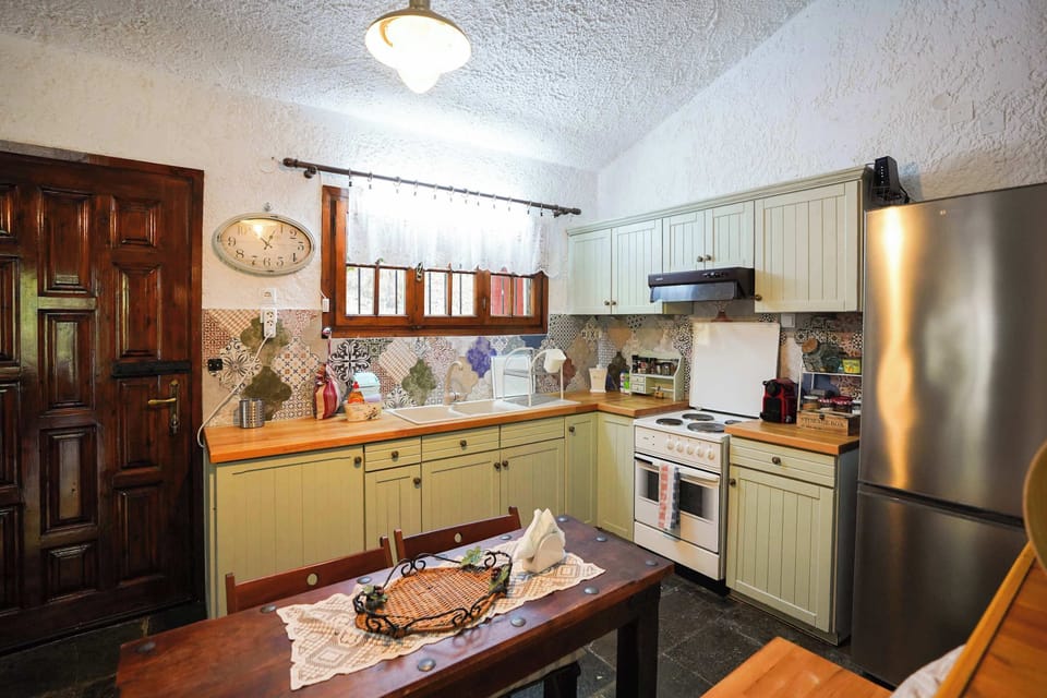 Rustic kitchen with charming countryside style.