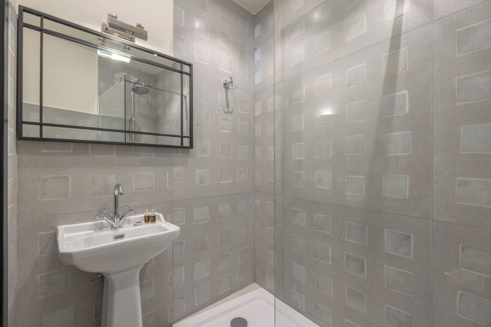 Deluxe Room | Bathroom | Shower, hair dryer, towels, soap