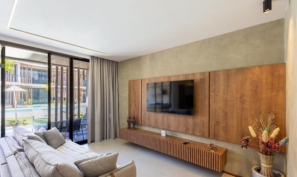 Basic Apartment | Living area | 32-inch Smart TV with digital channels