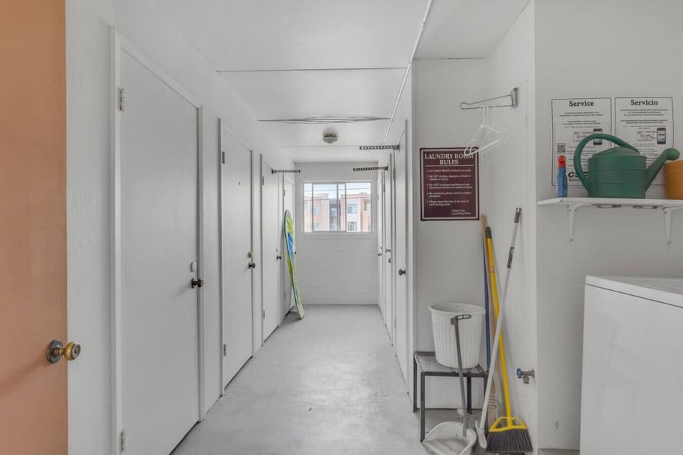 Functional storage space available to keep your gear organized during your stay.