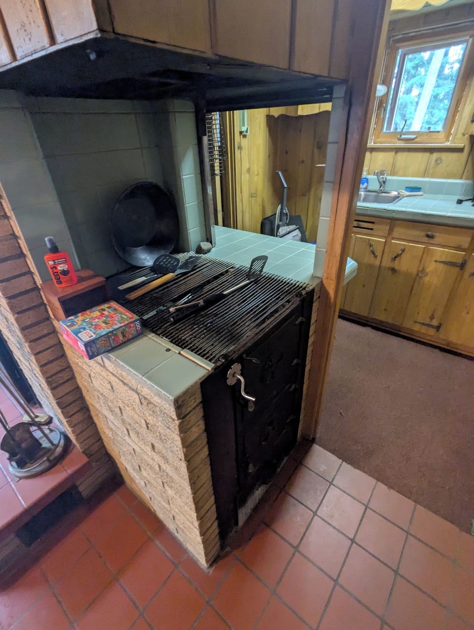 indoor kitchen, stovetop, kitchen visible