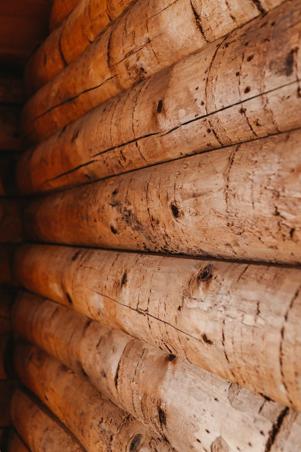 We love our rough-saw log walls that really make the place feel like 1 of 1.
