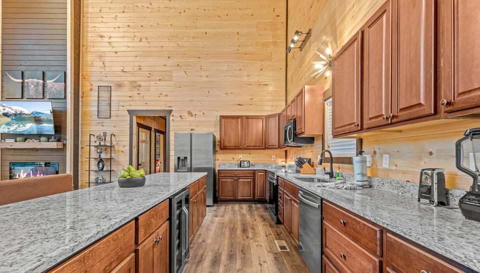 Cabin, Mountain View | Private kitchen