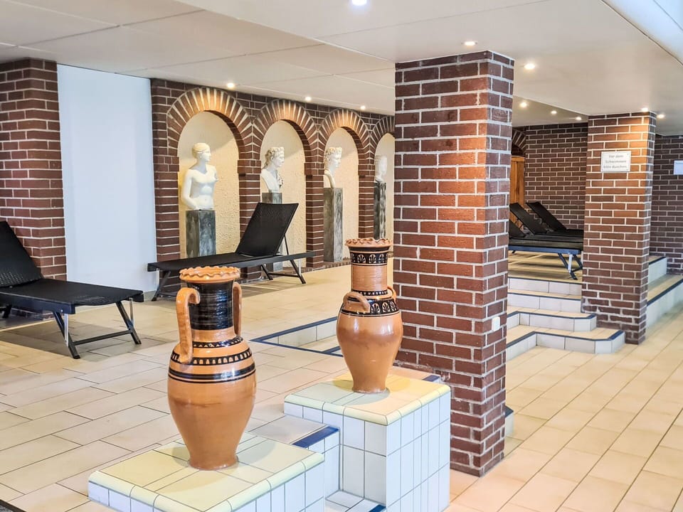 Flooring, Floor, Composite Material, Tile, Lobby, Hotel, Swimming Pool, Houseplant
