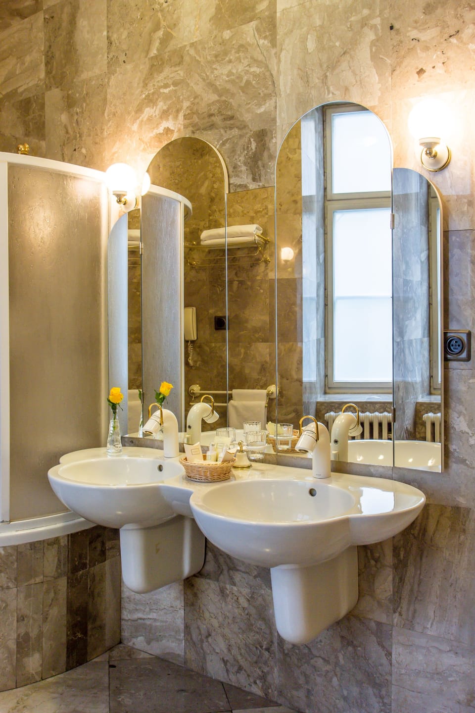 Deluxe Double Room | Bathroom | Designer toiletries, hair dryer, bathrobes, bidet