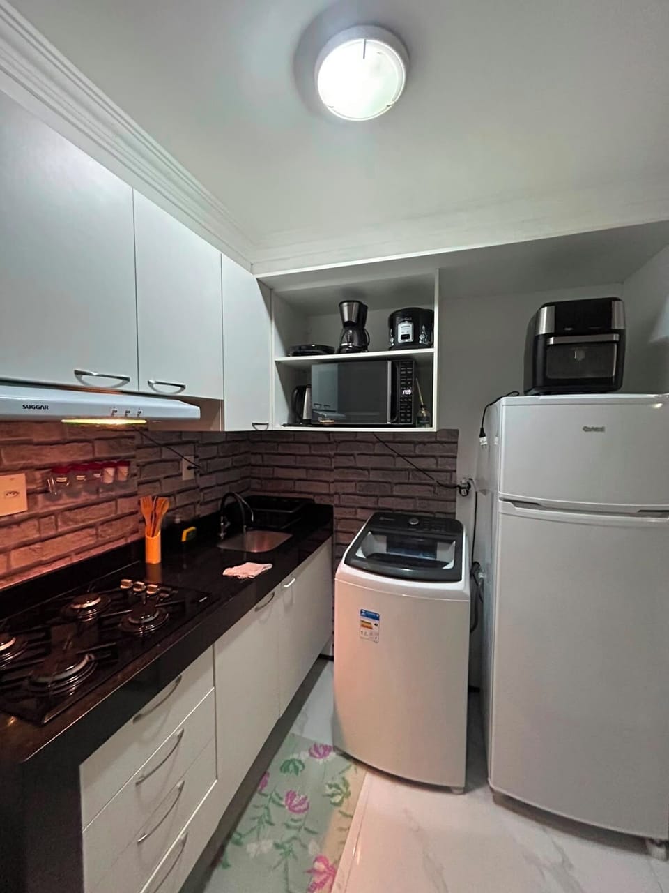 Kitchen Area with Laundry 