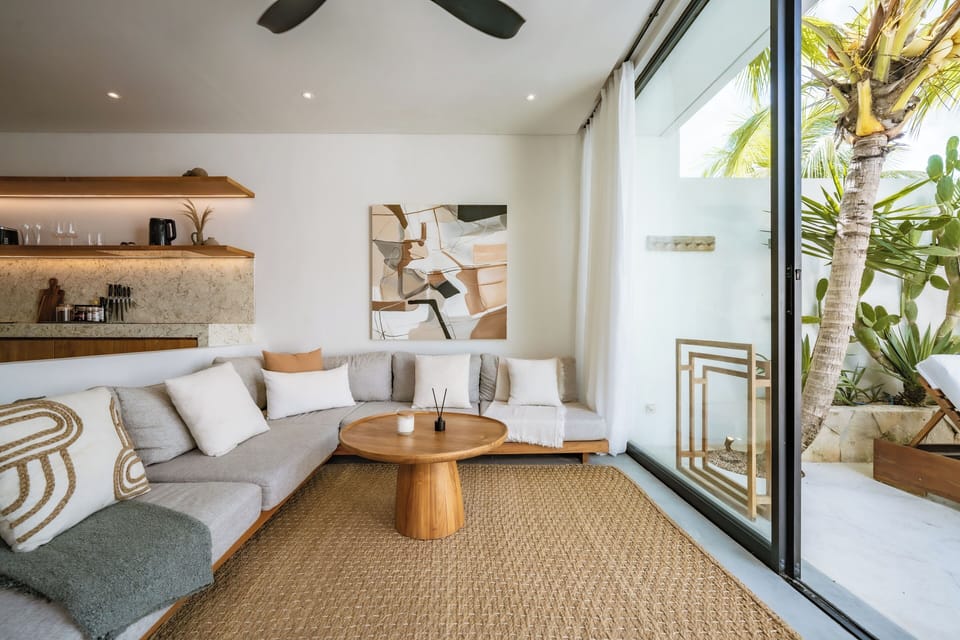 Luxury Villa, 1 King Bed, Private Pool | Living area | 55-inch Smart TV with digital channels