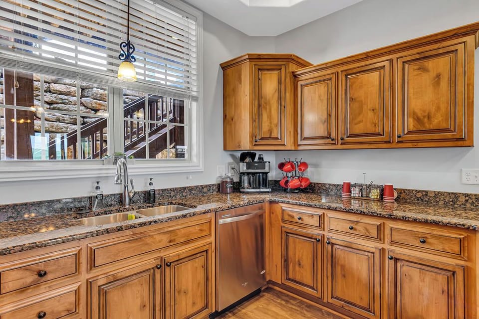 The kitchen has anything you could possibly need! Including coffee & waffle bars