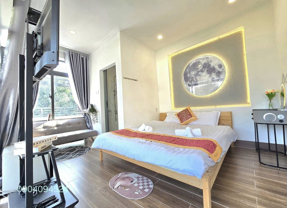 Desk, blackout drapes, iron/ironing board, free WiFi