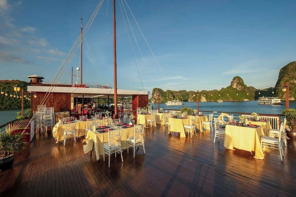 Mila Lux Cruise Docked boat in Vietnam