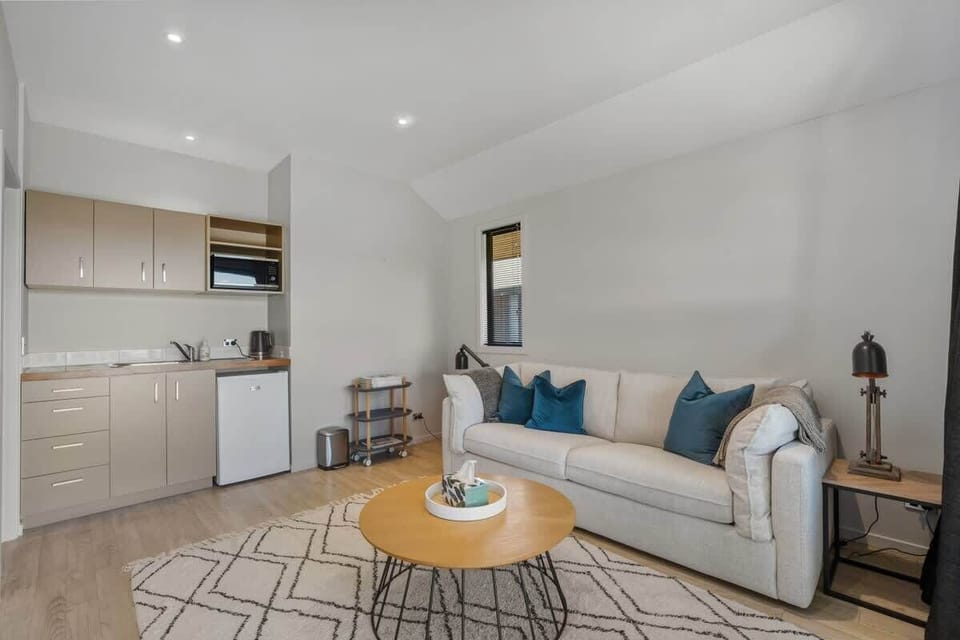Living room and kitchenette