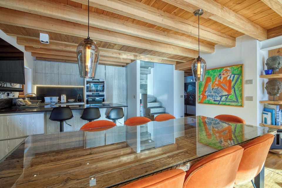 Kitchen and dining area