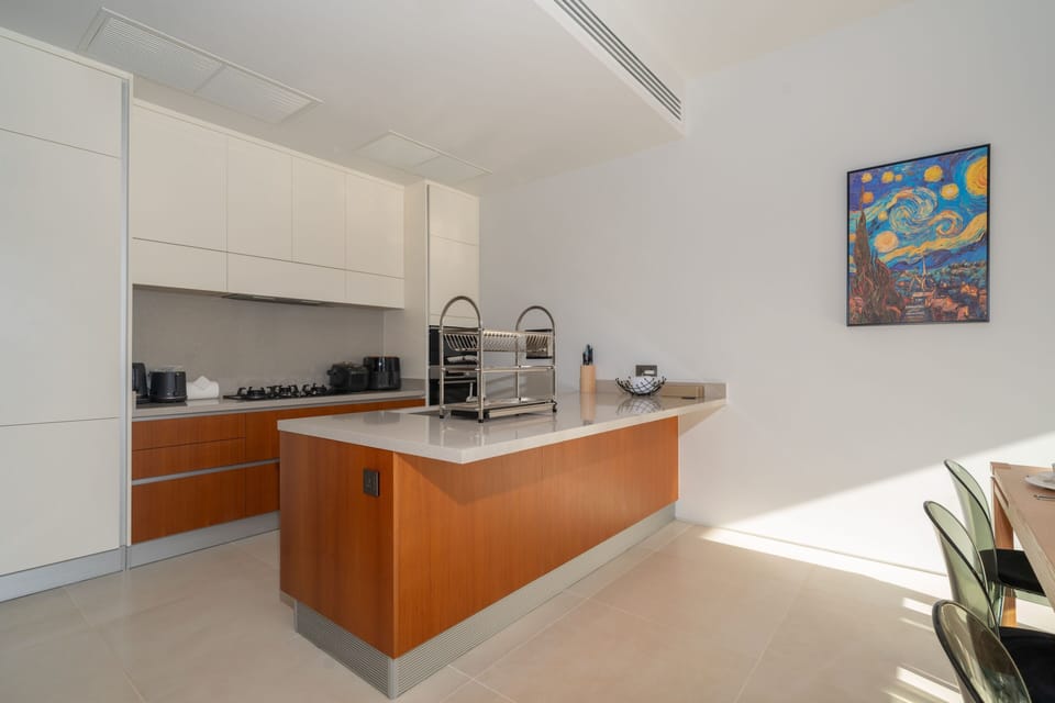 Villa, 3 Bedrooms, Private Pool, Pool View | Private kitchen | Espresso maker, electric kettle, highchair