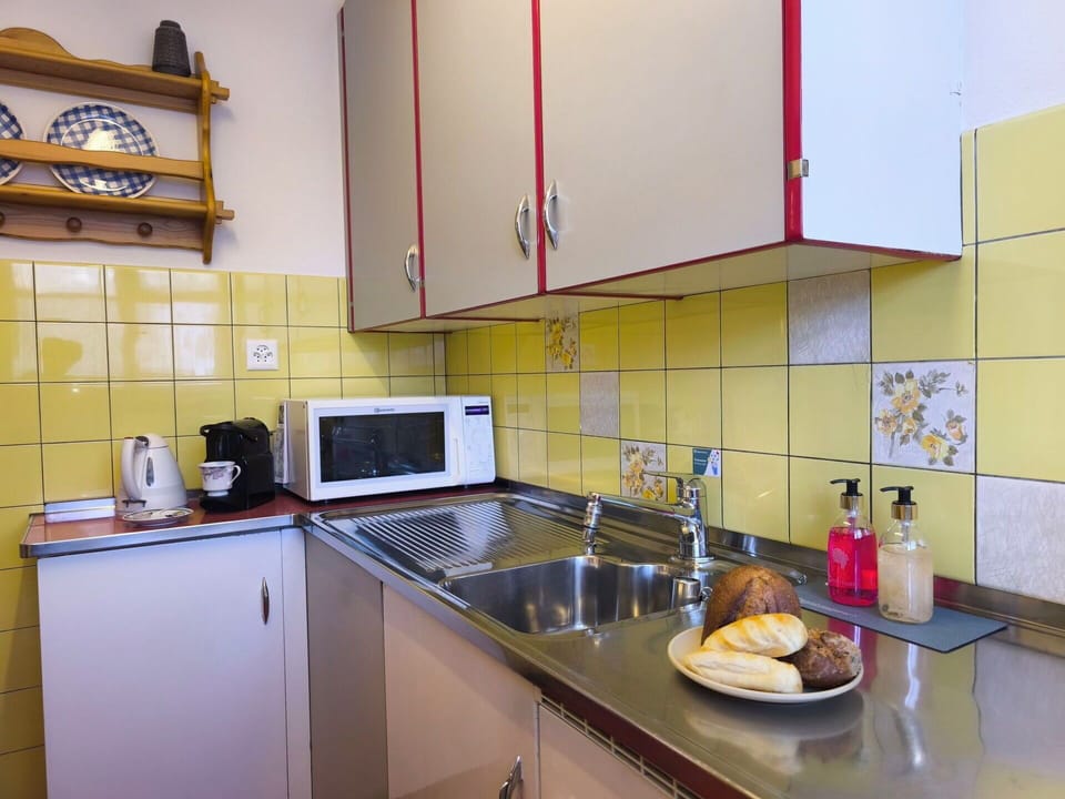 Kitchen, Kitchen Appliance, Major Appliance, Countertop, Plumbing Fixture, Flooring, Sink, Kitchen Sink, Interior Design, Tap