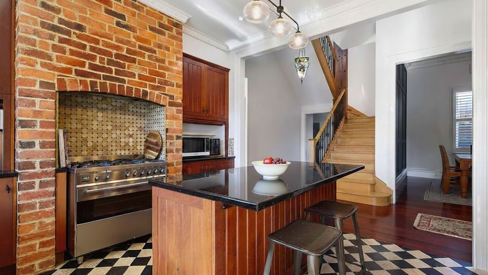 Charming Heritage Retreat | KItchen | Gas cooktop | Microwave | Dishwasher