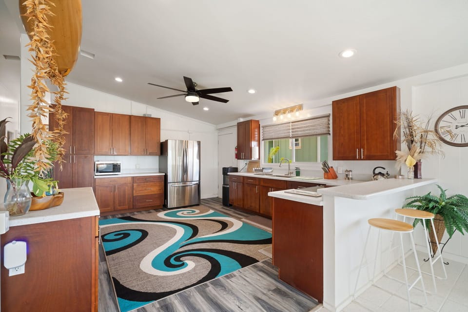 Spacious enough for the whole group, comfortable enough to actually feel like home.