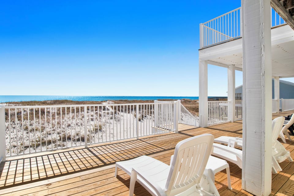 Balcony accessible from Bedrooms 3 and 4, along with the living room