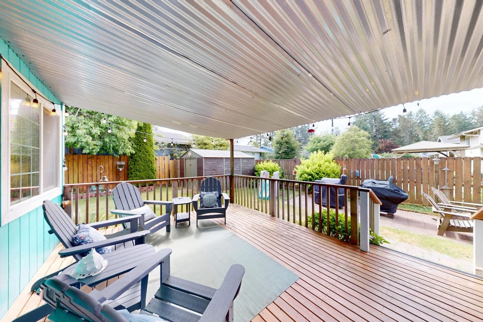 Relax Under the Covered Patio