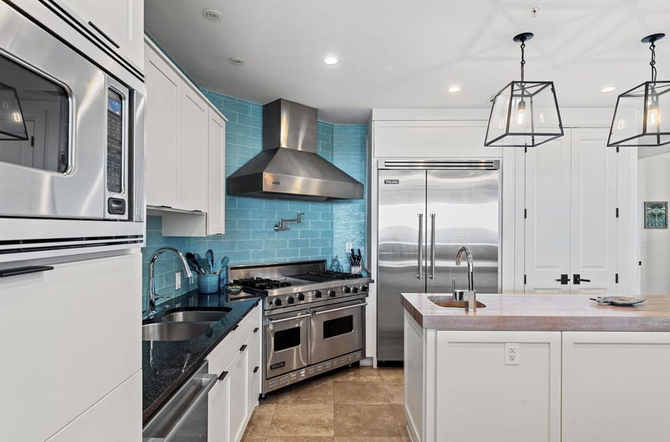 Kitchen with Stainless Steel Viking Appliances