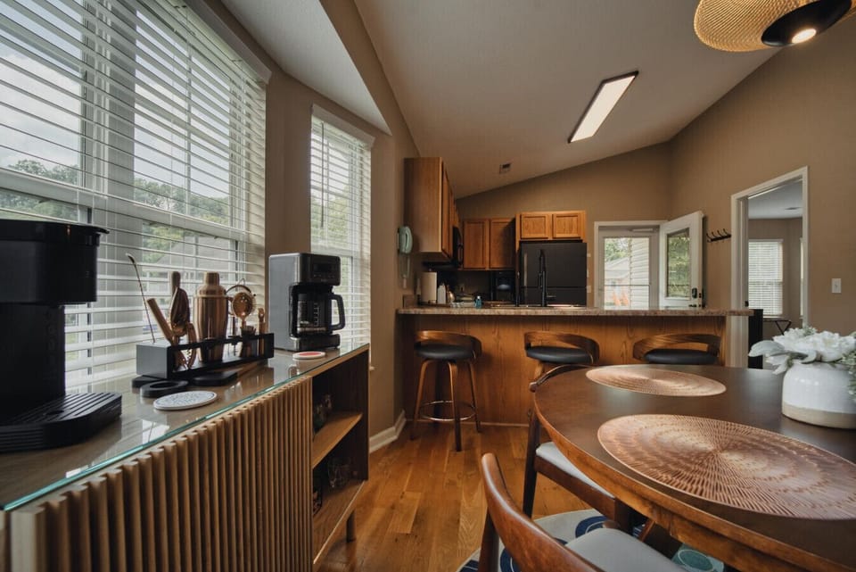 Mid-century modern coffee bar