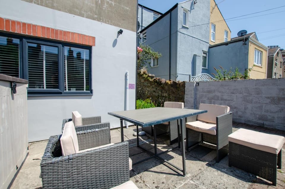 Outside shared seating area