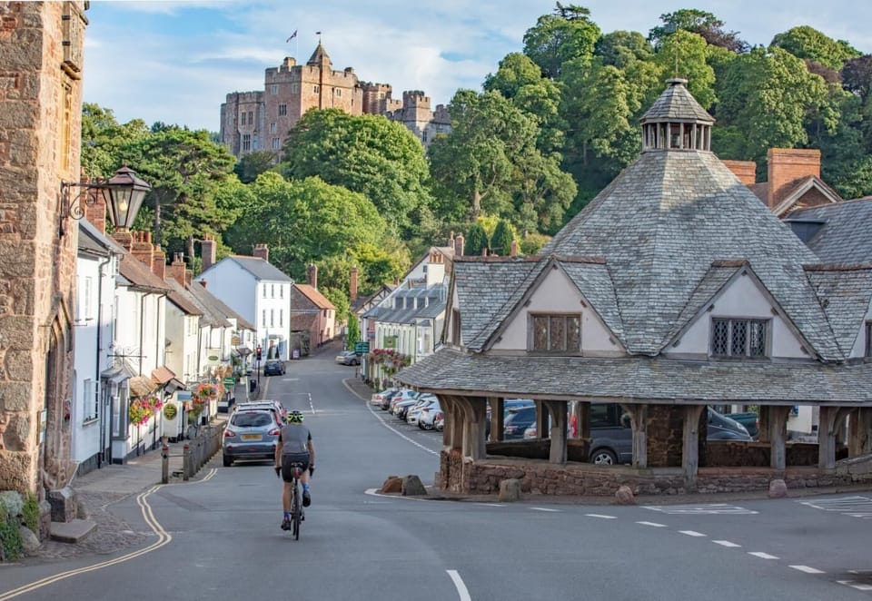 Wander the streets of pretty Dunster Village