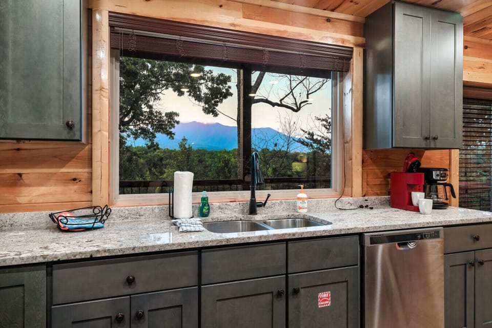 Wash dishes with a view