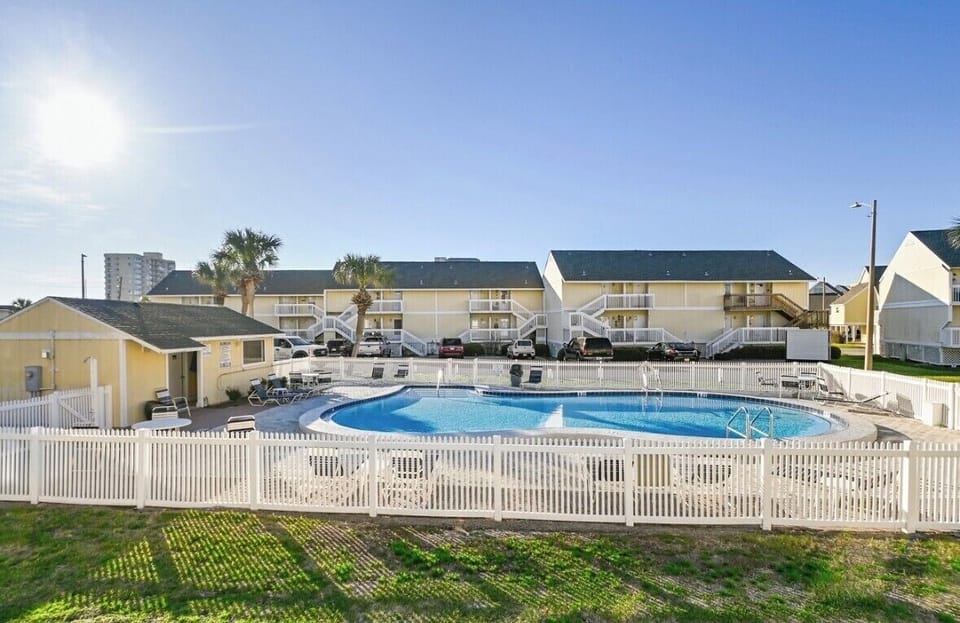 Pool view from balcony