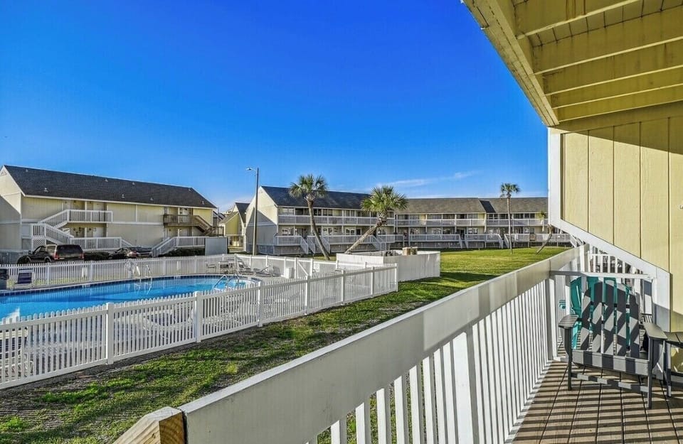 Pool view from balcony
