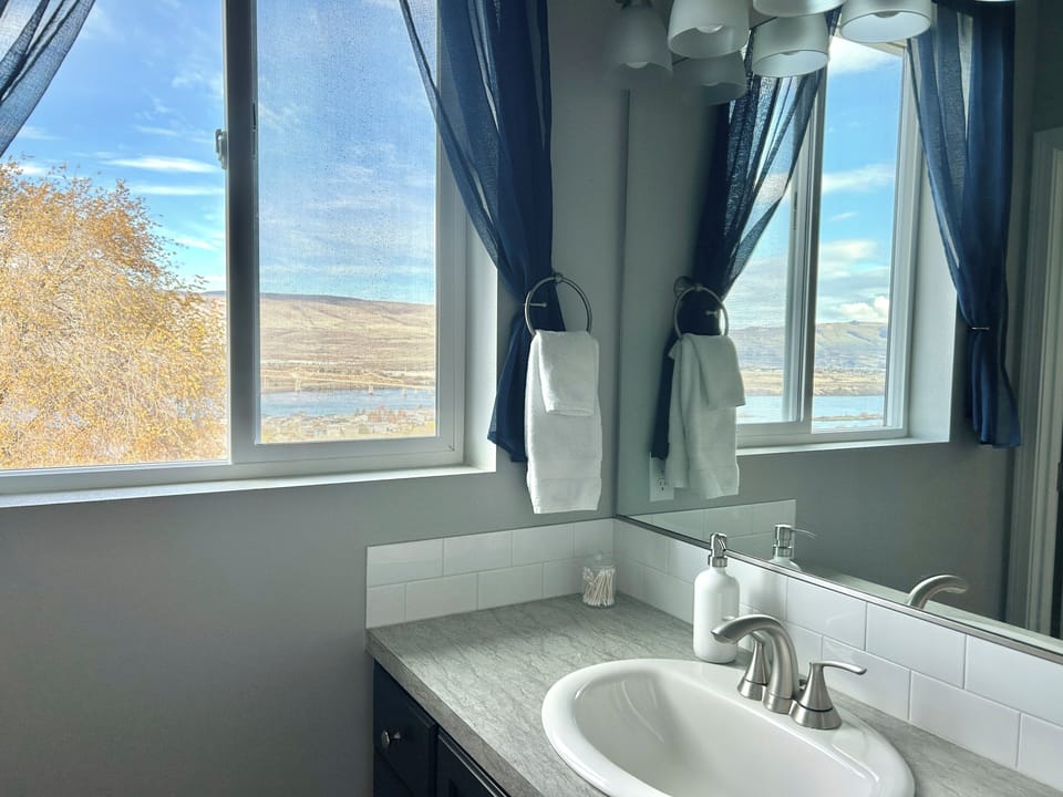 Views out the master bath as well.