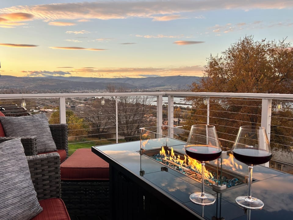 A big deck for entertaining, or just for the two of you.