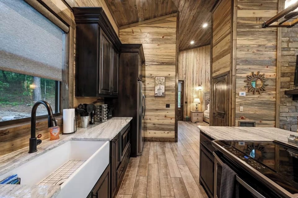 Fully stocked kitchen for preparing meals during your stay