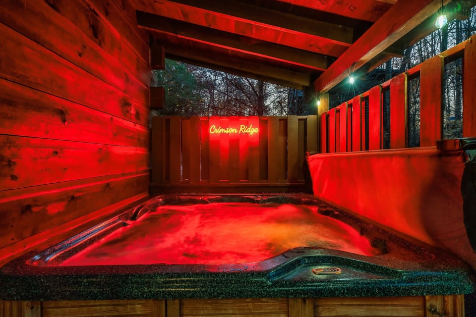 Hot tub for relaxing after a day of exploring the area