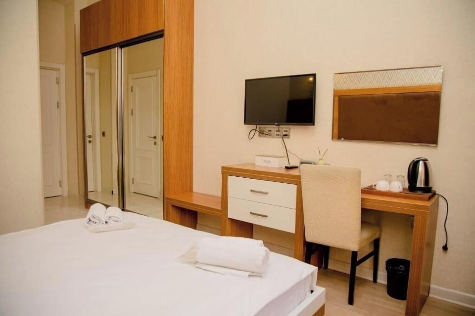 Standard Double Room, City View | Living area