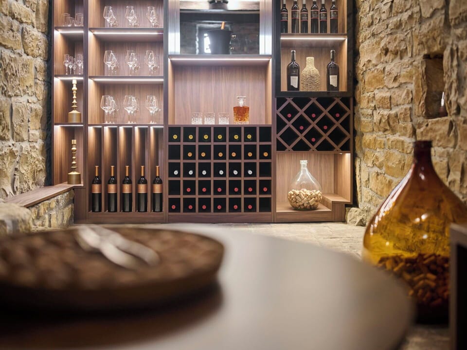 Shelving, Shelf, Interior Design, Winery, Bottle, Wine, Glass