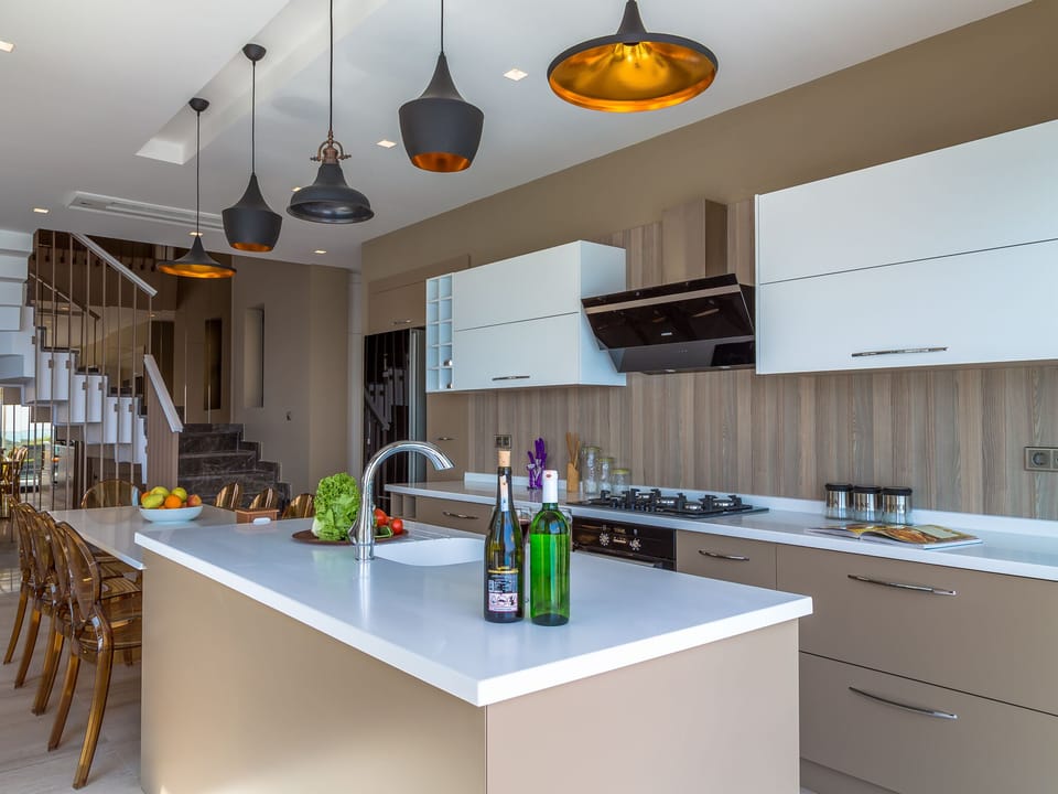 Luxury Villa, Sea View | Private kitchen