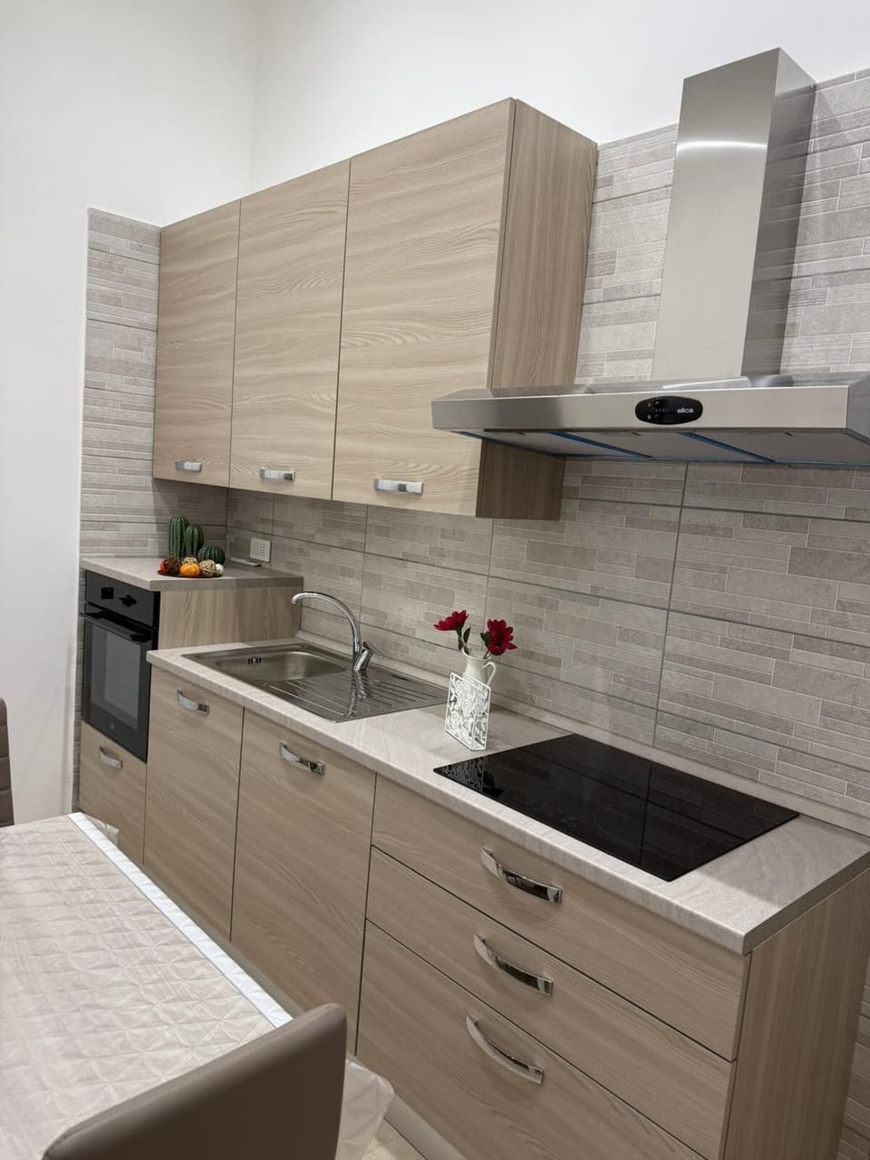 Fridge, oven, stovetop, cookware/dishes/utensils