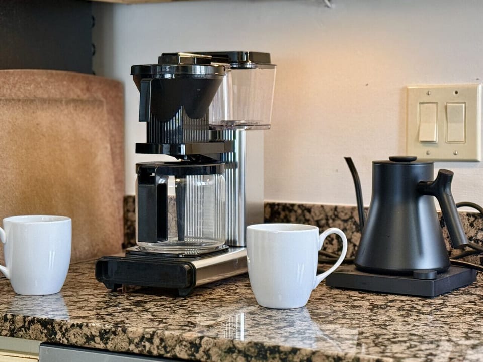 Brew and relax at your own little coffee station.