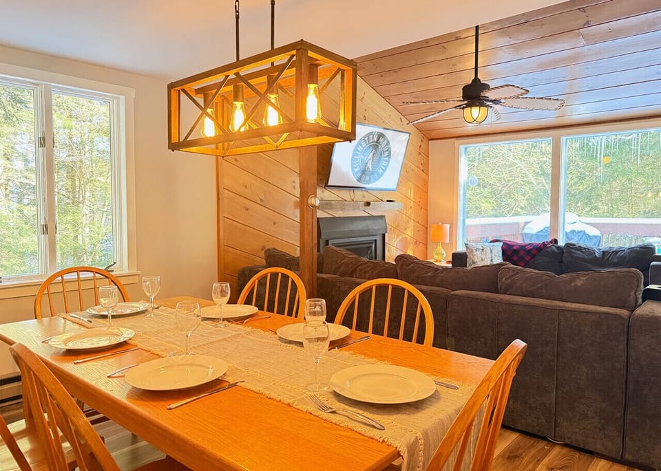 A comfy table made for good food and great conversations.