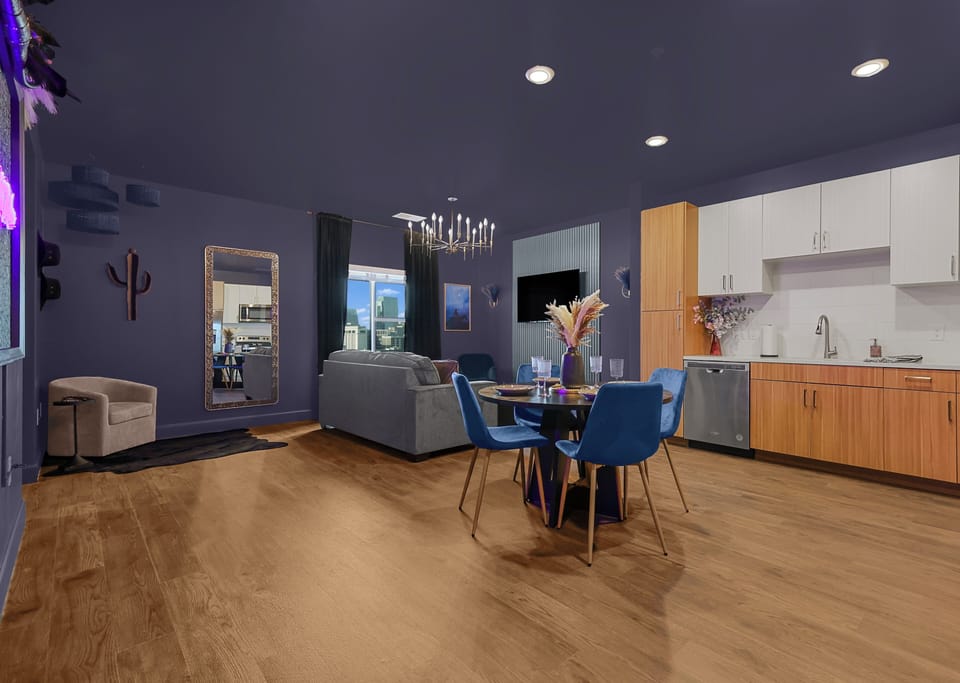 Kitchen and living space