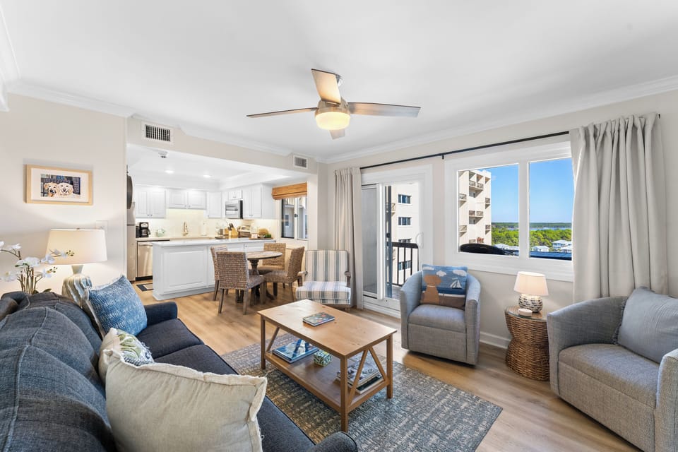 Enjoy the comfort of the open-concept Living, Dining and Kitchen.