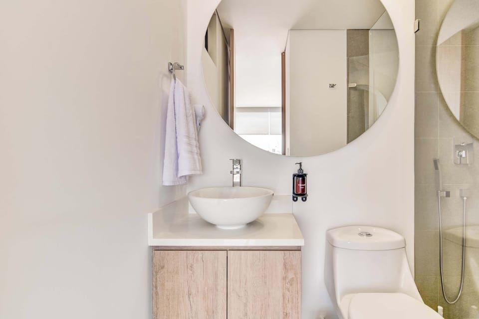 Clean and functional bathroom