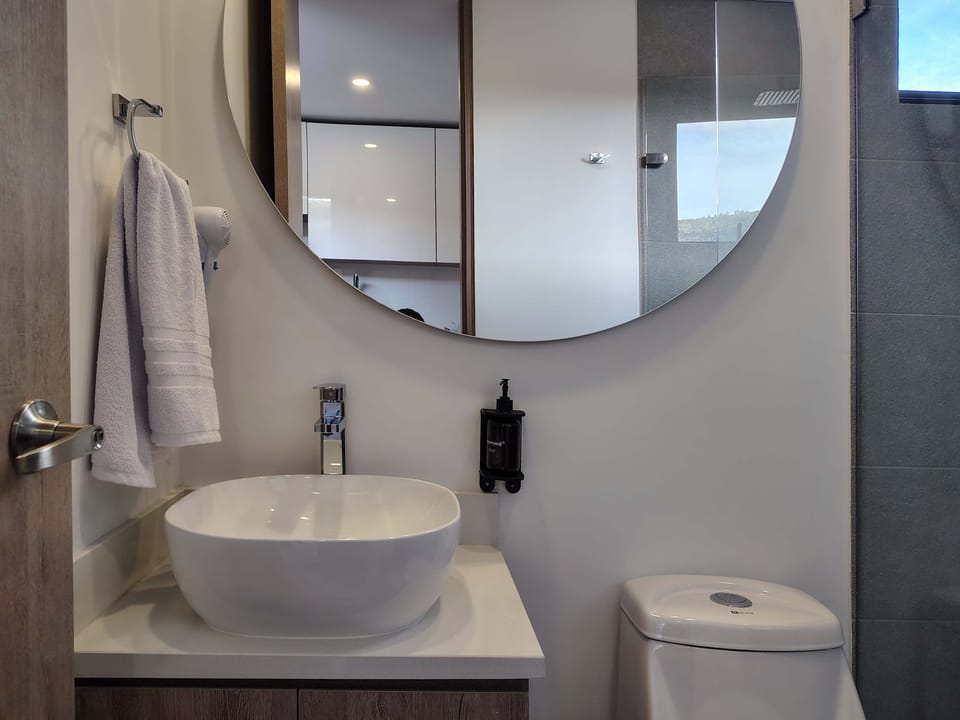Clean and functional bathroom