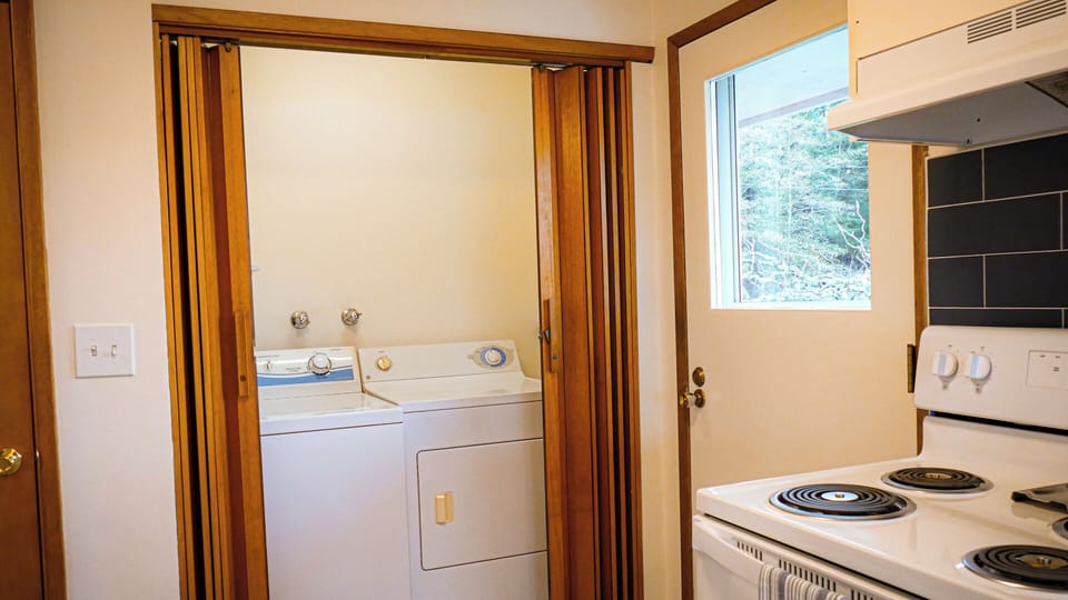 Side-by-side washer and dryer