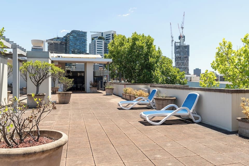 Enjoy a refreshing swim with elevated views across the surrounding cityscape